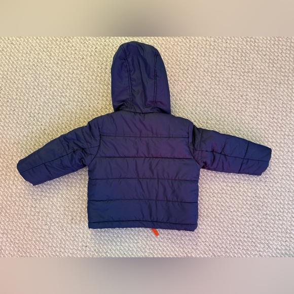 Baby/Toddler Boy Navy Blue Puffer Jacket with Hood, 18M - Picture 2 of 4